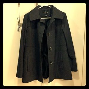 Dark grey pea coat